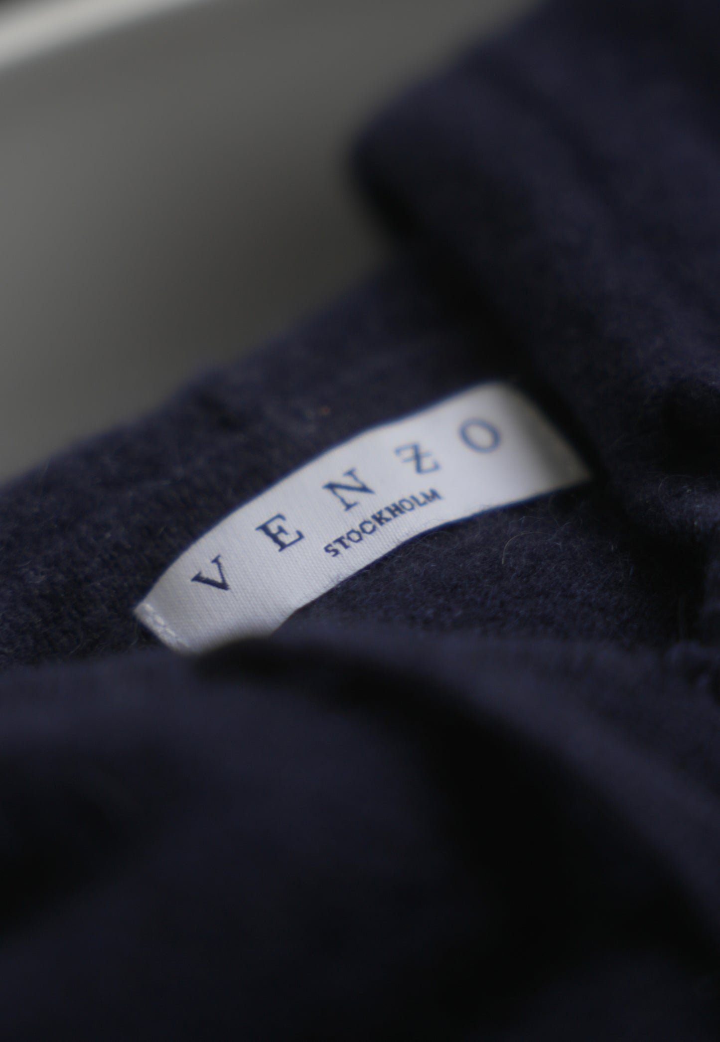 Navy Cashmere Hoodie