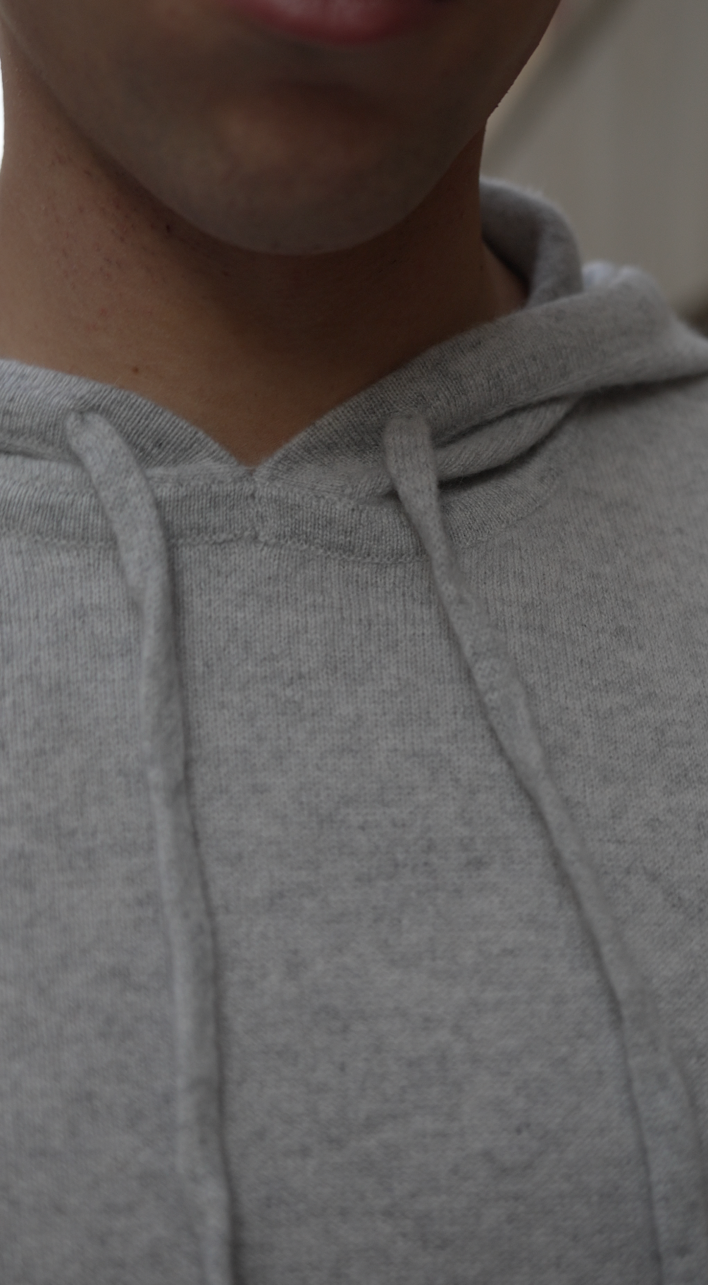 Grey Cashmere Hoodie